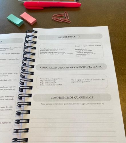 Planner Espiritual - 16 - DIas de Preceito etc