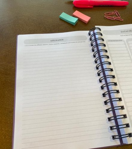 Planner Espiritual - 22- Anote seus afilhados